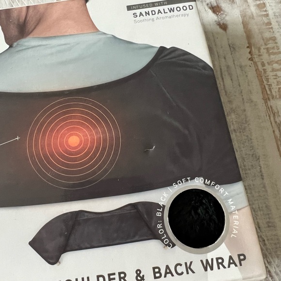 Brookstone Heated Relief Shoulder & Back Wrap Tension and Stress Relief - Picture 3 of 4